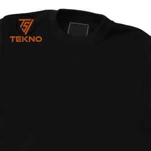 เสื้อสเวตเตอร์สวมหัวคอกลมของผู้ชายเสื้อคอตตอนผ้าฟลีซนุ่มพิเศษพร้อมสายสะพายไหล่สีทึบพิมพ์โลโก้ตามสั่งสำหรับฤดูหนาว - Product Image 4