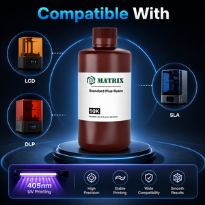 Resina Fotopolímera UV Estándar Pro de 385-405nm para Impresoras 3D LCD, Miniaturas Detalladas, Modelos de Exhibición y Paquetes de 1000g - Product Image 3