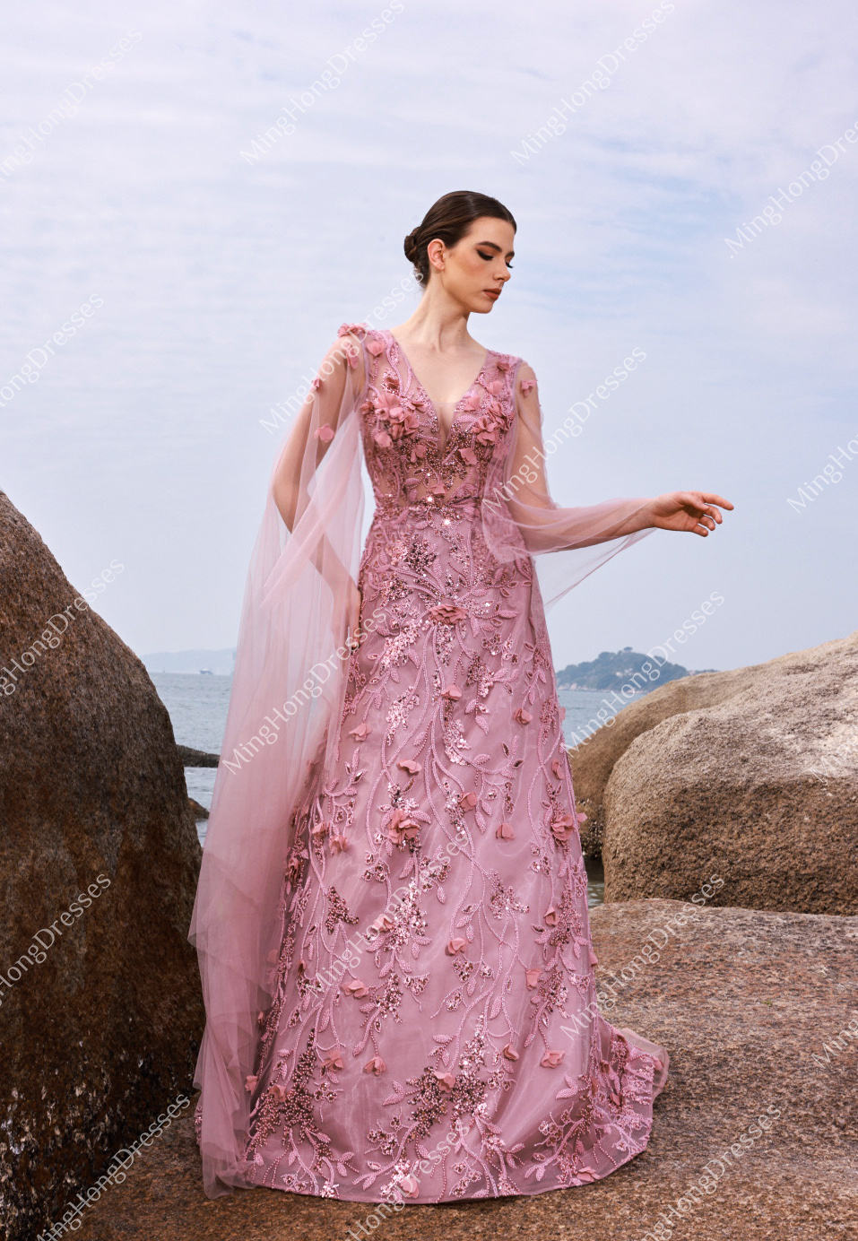 formal gown pink
