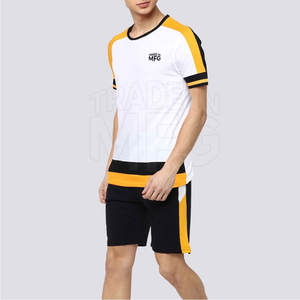 Ensemble de shorts de sport pour hommes grande taille personnalisés, 100% coton, séchage rapide, respirant, équipement d'entraînement en plein air pour l'été, logo et couleur personnalisés - Product Image 3
