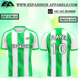 Maillot de football personnalisé de haute qualité 100% polyester, logo personnalisé, couleur, tissu doux, respirant, nom et numéro imprimés numériquement, club personnalisé - Product Image 4