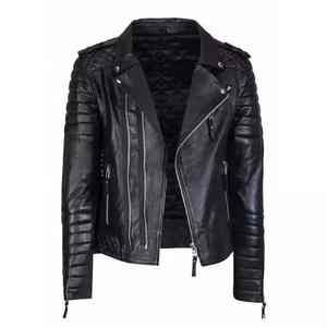 Veste en cuir d'agneau véritable pour homme, de qualité supérieure, respirante, personnalisée, en cuir véritable, noire, 2026 - Product Image 2