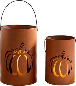 Meilleures lanternes décoratives en métal pour Halloween avec un design élégant, parfaites pour les événements sur les patios ou les décors intérieurs confortables. - Product Image 6