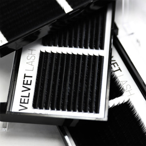 Nhãn Hiệu Riêng Nhung Lash Chồn Lông Mi Lụa Lông Mi Mở Rộng C CC D 0.07 0.15 Pha Trộn Chiều Dài Cá Nhân Tự Nhiên Hàn Quốc Lông Mi Keo - Product Image 3