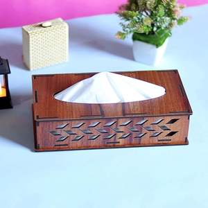 Elegante Caja Decorativa de Madera para Pañuelos, para Mesa de Centro, Baño y Escritorio de Oficina, a un Precio Accesible y Económico - Product Image 3