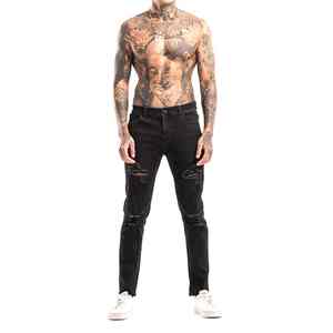 Colección de Lujo, Acabado Suave al Tacto, Sensación Auténtica de Mezclilla, Corte Entallado, Diseño Arquitectónico para Hombre, Pantalones de Mezclilla Premium - Product Image 5