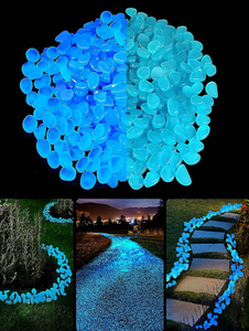 Vari Colori Disponibili, Ciottoli Luminosi per Bagno e Spa, Mosaico di Ciottoli Luminescenti, Pietre che si Illuminano al Buio per Sentieri di Giardini e Vialetti - Product Image 5