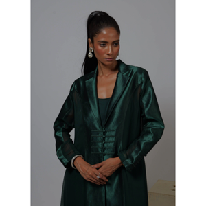 emerald green coat dress Emerald Green Prom Dress Sweetheart Long With Slit – Newinlook main image 0