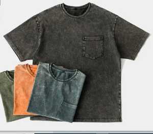 Oversized Drop Shoulder T-Shirt for Men 100% Cotton Custom High Quality Printing Street Wear Washed <b>Blank</b> Heavy <b>Weight</b> T-Shirt - Product Image 1