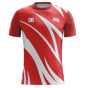 Venta al por mayor 100% poliéster sublimación Camiseta de manga corta para hombre Fitness gimnasio secado rápido maratón camiseta logotipo personalizado ropa de fútbol - Product Image 3