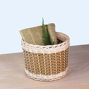 Vietnam SF2052 panier de fleurs en rotin de bambou naturel conception fonctionnelle flexible jacinthe d'eau jonc de mer conteneurs de stockage - Product Image 3