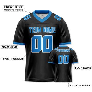 Logo d'équipe personnalisé maillot américain et de football chemises de football respirantes sublimées pour enfants adultes options de taille plus-Factory Direct - Product Image 6