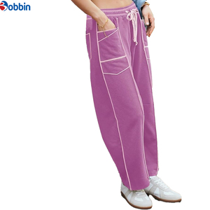 Pantalones Deportivos de Cintura Alta para Mujer, de Primera Calidad, con Cordón, Pierna Ancha, Holgados, para Verano, Playa y Ocio - Product Image 5