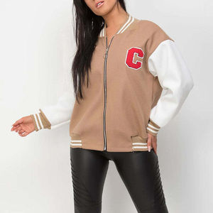 vestes pour hommes veste pour hommes veste de baseball varsity corps en laine manches en cuir lettreman bomber hiver mode décontractée streetwear - Product Image 5