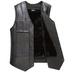 Gilet d'hiver pour homme en laine/polyester respirant et durable, imperméable et coupe-vent, avec poche 5 dimensions - Product Image 3
