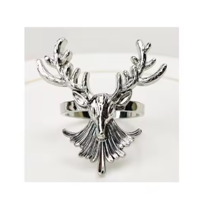 Hot Selling Customizable Metal Napkin Rings Tabletop Decor Accessories <b>Low</b> MOQ Stock Feature - Product Image 3