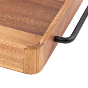 Vente chaude Tailles Personnalisables Plateau Rond En Bois Écologique Couleur Émail Technique pour La Maison De Mariage Décoratif Plateau Utilisable - Product Image 3