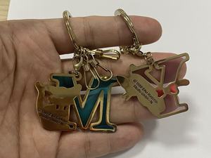 Kẽm hợp kim phim hoạt hình dễ thương giữ đồng xu Keychain với hình dạng bất thường xu hướng thời trang cho mua sắm giỏ hàng sử dụng - Product Image 6