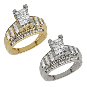 แหวนเพชรโมอิสอัญมณีงานแต่งงานที่สง่างามคู่ชุบเงิน925ออกเย็นเครื่องประดับสำหรับเจ้าสาวชุดครบรอบปีของผู้หญิง - Product Image 5