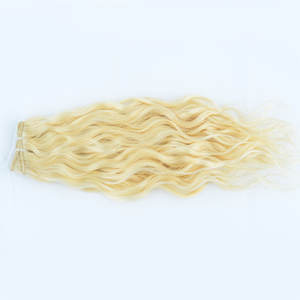 EXTENSION de cheveux naturels ondulés bouclés 613, mèches de trame brésiliennes avec fermeture 4x4 frontale 13x6 - Product Image 4