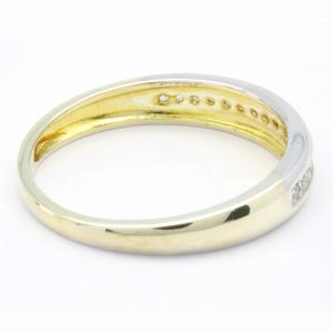 Compromiso Mejor Elija Diseño 100% Diamante natural 18K Oro amarillo Clásico Popular 0.10ct Anillo de diamante de rodio de corte brillante - Product Image 6