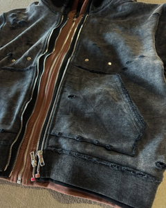 เสื้อฮู้ดคู่สำหรับผู้ชายผ้าฟลีซผ้าฝ้าย100% แบบกำหนดเองมีฮู้ดคอปกมีซิปน้ำหนักมากระบายอากาศได้ดี - Product Image 3