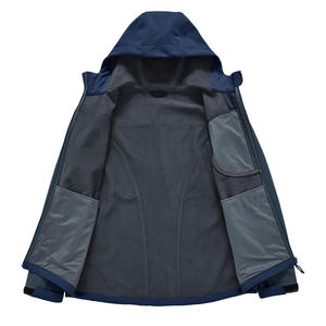 เสื้อแจ็คเก็ตกันลมกันน้ำสำหรับผู้ชาย, เสื้อแจ็คเก็ตบุนิ่มอเนกประสงค์กันน้ำสำหรับกีฬาและการทำงานกลางแจ้งกันลมยืดได้ - Product Image 3