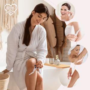 Afeitadora de Pelo LED Recargable por USB, Afeitadora Rotatoria de Una Sola Cuchilla Indolora para Cara y Cuerpo, Resistente al Agua IPX7, Reemplazo para Uso en Autocaravanas - Product Image 4