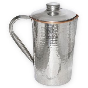 Pichet à eau en cuivre à prix abordable avec extérieur lisse conçu pour une utilisation soucieuse de la santé et de l'eau - Product Image 2
