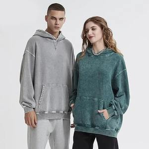 Sweats à capuche personnalisés OEM de haute qualité avec couleurs personnalisées et logo Sweats à capuche délavés à l'acide nouvelle arrivage - Product Image 2