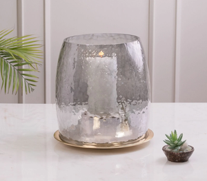 Porte-bougie et support en métal et verre faits à la main, écologiques et luxueux, options personnalisées pour la décoration de Noël, centre de table - Product Image 4