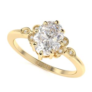 แหวนหมั้นเพชรรูปวงรีสำหรับผู้หญิง7 2.00CT - Product Image 1