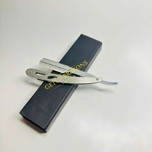 Single Blade Stainless Steel Men's Wet Shaving Professional Safety <b>Razor</b> Silver Color Spine Customizable Private Label Body Face - Product Image 3