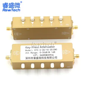 SMA/N 유형 키 누름 5w 0-60dB Dc-3ghz 단계 동축 가변 감쇠기