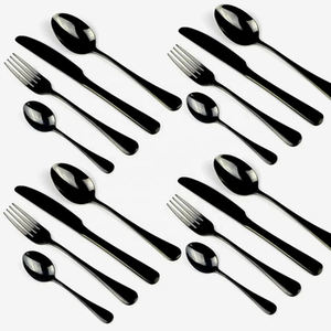 ช้อนเครื่องเงินด้ามทองเหลืองแบบโบราณเครื่องใช้บนโต๊ะอาหารทำจากสเตนเลสแบบพกพาอุปกรณ์สำหรับโรงแรมอุปกรณ์ช้อนสำหรับงานแต่งงาน - Product Image 5