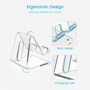 Soporte de exhibición transparente para el hogar y oficina al por menor elegante y moderno de acrílico ecológico para teléfono inteligente móvil duradero y soporte de Tienda Inteligente - Product Image 5