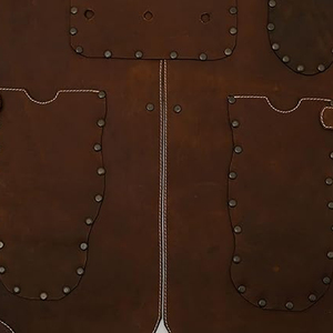 Delantal de babero de cuero y lona de primera calidad, delantal de trabajo multibolsillo con estilo duradero para chefs, artistas, artesanos, limpieza - Product Image 4