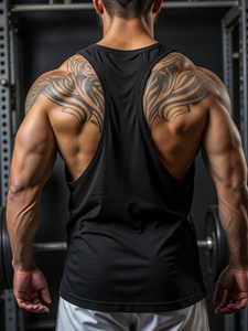 Camiseta sin mangas y chaleco de punto de algodón transpirable para hombre, novedad de verano 2024 - Product Image 2