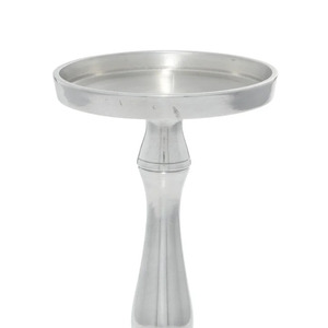 Bougeoir de pilier en métal de conception coûteuse argent fini pour l'éclairage de la maison et des événements ensemble de bougeoirs décoratifs - Product Image 3