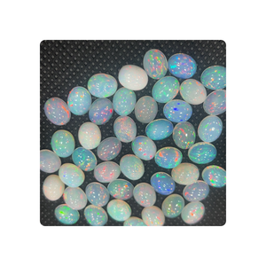 Ópalo Natural etíope 8x8mm cabujón redondo piedra semipreciosa para joyería de latón clásica para niños - Product Image 4