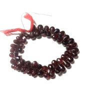Perles de grenat rouge naturel, pierres précieuses en vrac pour la fabrication de bijoux, qualité AAA, certifiées IGI, gouttes facettées, tailles variées, Rida Creations