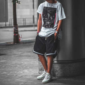 Custom Mesh Double <b>Layered</b> Shorts for Men Fully Breathable High Street 2024 Streetwear Sportswear - Product Image 3