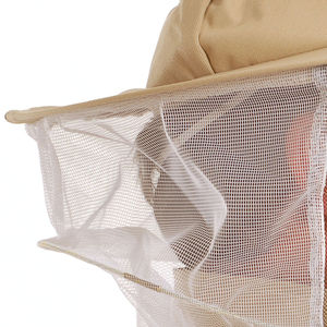 2025 couleur café coton apiculteur combinaisons de protection avec maille abeille respirant costume miel abeille costumes unisexe blouse de protection OEM - Product Image 5