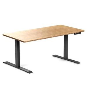 Bureau d'ordinateur moderne minimaliste en acier et bois SMARTDESK BAMBOO PRO, mobilier de bureau pour espace de travail, chambre ou école - Product Image 4