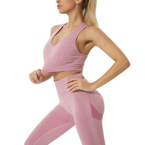 Workout Women Seamless Fitness Gym <b>Sport</b> Sportswear for <b>Girls</b> Custom Bra High Quality Yoga Set - Product Image 2