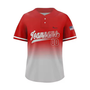 Maillots de baseball col en V personnalisés, respirants, à séchage rapide, 100 % polyester, taille confortable, vente chaude, haute qualité, vente en gros - Product Image 1