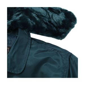 Chaquetas informales personalizadas de alta calidad para hombre Otoño/Invierno Color sólido con capucha Bomber bordado Decoración Ropa larga al por mayor - Product Image 4