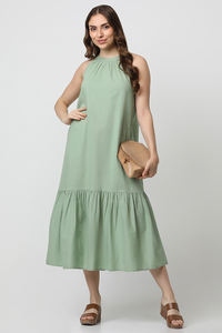 Robe en lin décontractée sans manches pour femmes à la mode professionnelle Nouveau design pour les fêtes ou les chemises Fabrication en gros OEM ODM - Product Image 2