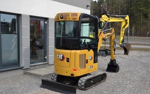 Mini-excavatrice sur chenilles 301.8 avec moteur Yanmar, soupape Kawasaki, boîte de vitesses, 22 tonnes, jaune, équipement de construction - Product Image 2