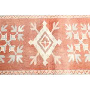 Tapis vintage, tapis d'appoint 3,9x6,1 pieds, tapis en laine orange et gris - Product Image 5